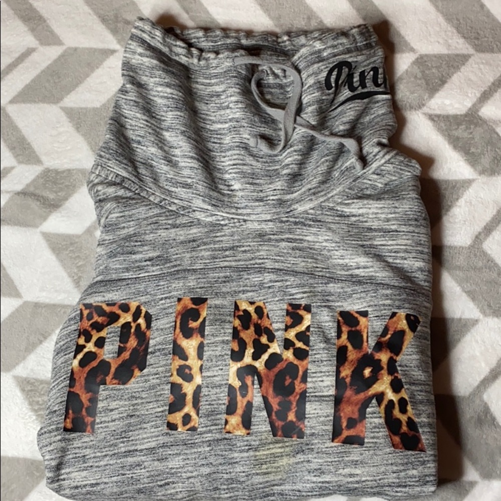 VS Pink Cheetah sweatshirt